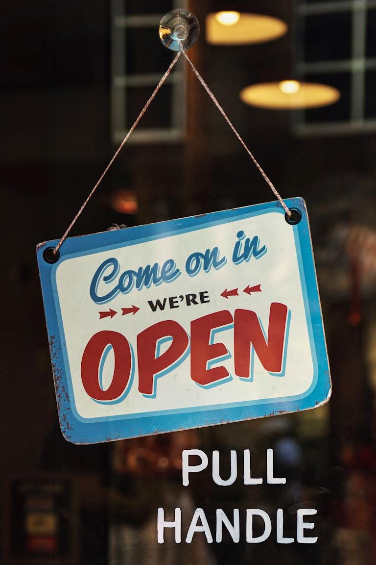 Open for business